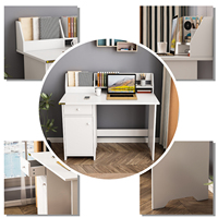 YQ FOREVER bureau d'étude d'angle en MDF, bureau de maison, Table de bureau, bureau à double ordinateur