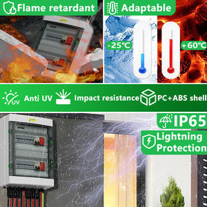 CNLonQcom kotak kombinasi PV surya DC 500V 6 In 2 Out 6 String IP65 tahan air kotak sambungan untuk sistem surya - Product Image 2