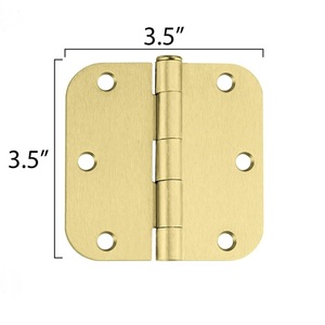 3.5x3.5 inch 1/4 \ "Bán kính cửa thép không gỉ bản lề tiêu chuẩn dân cư phòng ngủ phòng tắm cửa bản lề, cửa Phụ kiện cửa sổ - Product Image 1
