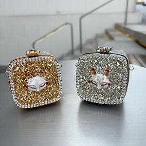 Mini sac pour femme incrusté de diamants 2025 nouveau sac de soirée brillant élégant sac de messager en acrylique avec sangle de chaîne Bolsas Feminina - Product Image 3