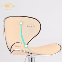 Factory Hot Sale Beauty Salon Nagel Salon Stuhl Moderner verstellbarer Pediküre Hocker mit Rädern