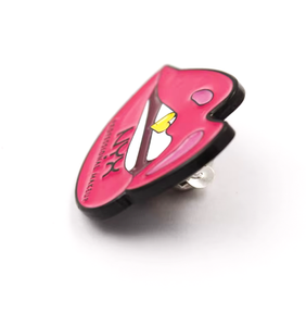 Haute qualité personnalisé Sexy lèvres rouges femmes broche dessin animé métal émail veste chemise épinglette - Product Image 2