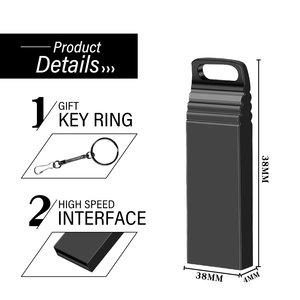 Jaster Original chips 4GB 8GB 16GB Usb Flash Drive 32GB 64GB Memoria de alta velocidad con llavero metal pendrive u disco - Product Image 5