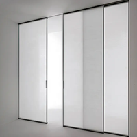 Pintu Geser Kaca Double Glazing Soft Closing Rangka Tipis Modern untuk Ruang Tamu, Kamar Tidur, Dapur, Ruang Makan, Balkon, Interior Rumah