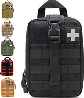 Trousse de premiers secours tactique en nylon 600D noir, sac médical EMT, pochette Molle pour premiers secours