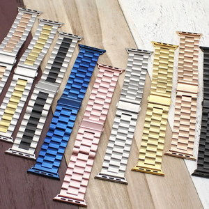 Correa de <span class=keywords><strong>Reloj</strong></span> de Metal de Tres Cuentas Lionorm para <span class=keywords><strong>Apple</strong></span> Watch de 49 mm y 40 mm, Correa de <span class=keywords><strong>Reloj</strong></span> <span class=keywords><strong>Inteligente</strong></span> de Acero Inoxidable de Lujo para <span class=keywords><strong>Hombre</strong></span> y Mujer - Product Image 4