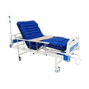 <span class=keywords><strong>Lit</strong></span> médical manuel à 2 manivelles avec fonction toilette, réglable, avec barreaux en ABS pour la rééducation des patients - Prix usine - Product Image 4