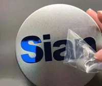 Autocollants personnalisés en vinyle 3D métallisé à transfert UV, étiquettes commerciales personnalisées avec logo, autocollants métalliques pour boîte cadeau, décalcomanies