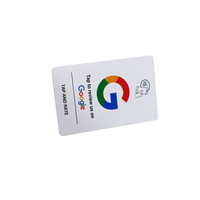 CMYK impresión 13,56 Mhz Google Review Tarjeta blanca Rfid tarjeta RFID NFC tarjeta