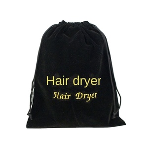 Sac de rangement pour sèche-cheveux en velours, sac anti-poussière personnalisable pour usage domestique et hôtelier, sacs d'emballage - Product Image 1