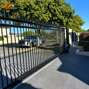 <b>Black</b> Steel Picket Security Gate Anti-Rust Powder Coated Outdoor Entrance for Residential and Commercial Projects - Product Image 3