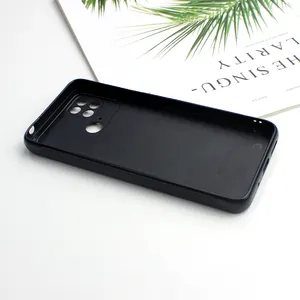 Capa de celular DIY de sublimação personalizada para Xiaomi Poco C40/ Poco M5/ Poco M4 Pro 4G, capa em TPU preto com transferência de calor