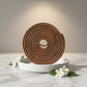 Encens en spirale au jasmin, parfumé, aromatique, indonésien, toutes saisons, pour la prière et l'aromathérapie d'ambiance. - Product Image 1