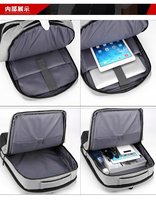 Sac à dos professionnel Oxford en polyester color-block grande capacité imperméable pour ordinateur portable, idéal pour les voyages et les étudiants
