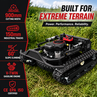 Tondeuse à gazon télécommandée haute performance pour pelouses domestiques, vergers, machines agricoles, tracteurs de jardin, outil de désherbage 900 mm de haute qualité