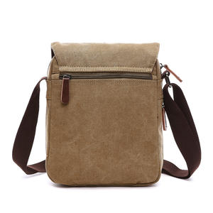 Oem Odm <b>Mens</b> Canvas Crossbody <b>Bag</b> 8 Inch Vintage Portable For Travel Outdoor Hiking <b>Work</b> Sports - Product Image 3