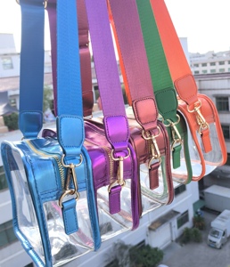 <span class=keywords><strong>Sac</strong></span> étanche <span class=keywords><strong>bleu</strong></span> messager <span class=keywords><strong>bandoulière</strong></span> épaule couleur métal doré fermeture éclair sangle réglable <span class=keywords><strong>sac</strong></span> de stade transparent jour de jeu clair - Product Image 1