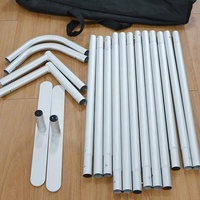 Sac de photomaton droit à panneau personnalisé de 8 pieds, support de toile de fond en tissu résistant à la tension pour exposition commerciale de tournesols