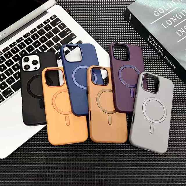 Leather PU Magnetic Charger Phone Case Mobile Phone Case for iphone 14 15 16 16plus 16 Pro 16 Pro Max 17 Pro Max