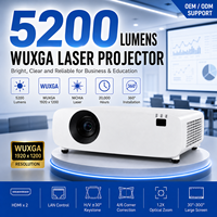 Projecteur laser pour salle de classe 5200 lumens WUXGA 1920x1200 Écran large de 300 pouces pour l'éducation et la formation