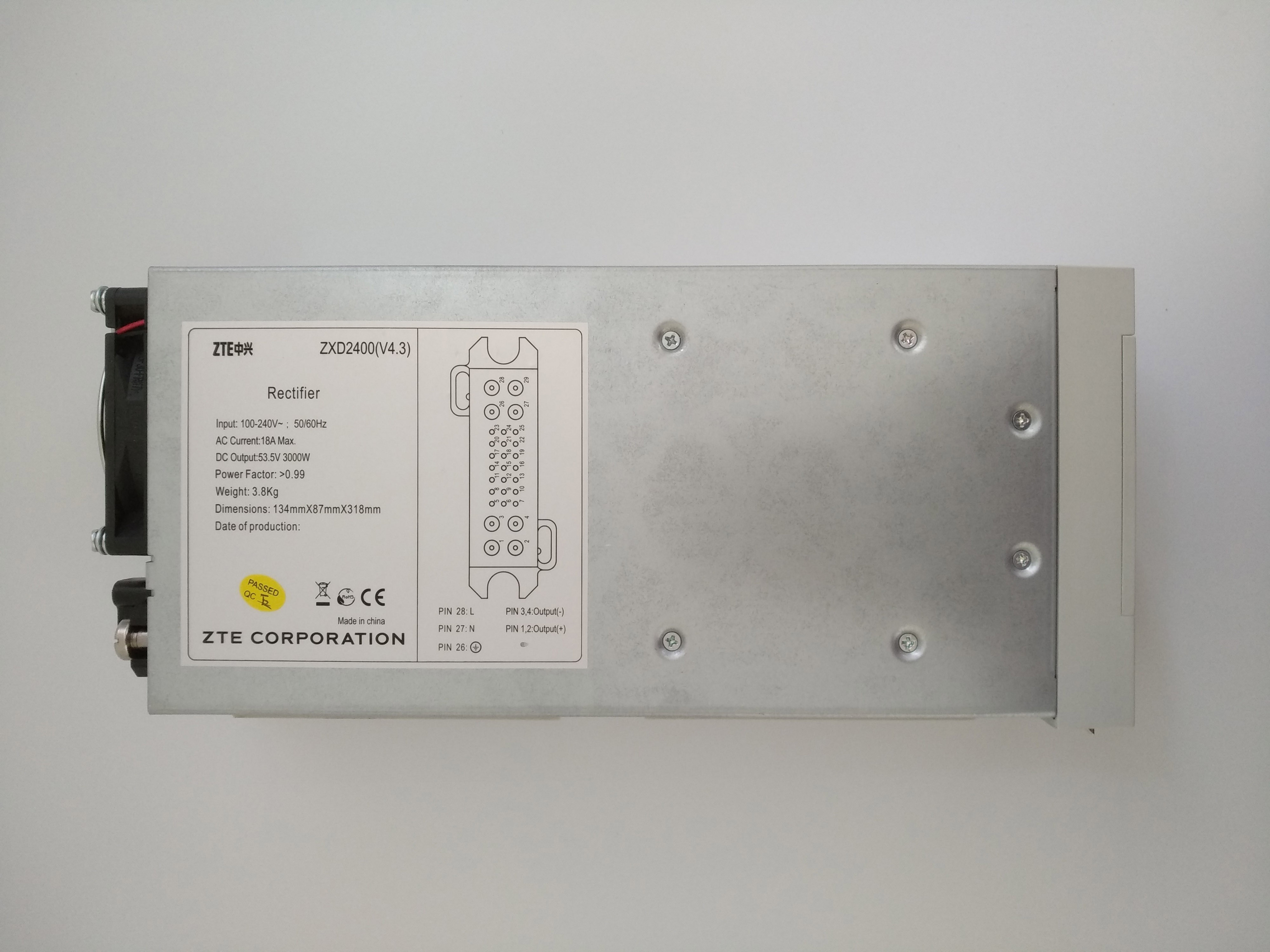 100% Original Telecom Power 48V 50A Rectifier Module ZTE ZXD2400 V4.3