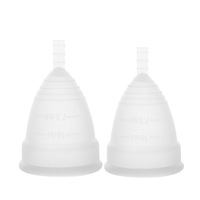 Copa Menstrual de Silicona Plegable de Alta Calidad, Recolector Menstrual para Damas, Suministro para el Periodo Menstrual, Conveniente y Fácil de Limpiar