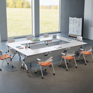 Mesa de Reuniones Blanca para Oficina, Mesa de Conferencia de Tamaño Estándar para Capacitación - Product Image 5