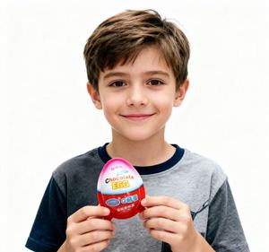 Huevo de Chocolate Sorpresa con Juguete, 25g, Bola de Cacao con Crema de Leche, con Mini Juguete Sorpresa <span class=keywords><strong>en</strong></span> el Interior, 30 Estilos, Venta al por Mayor para Niños, Fábrica OEM - Product Image 3