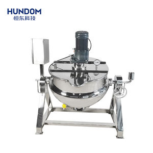 Acero 50L/100L/200L/300L/400L/500L/600L mezcla de alimentos cocina chaqueta hervidor con agitador industrial gachas sopa <span class=keywords><strong>caldera</strong></span> - Product Image 2