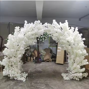 Arbres artificiels de fleurs de <span class=keywords><strong>cerisier</strong></span> japonais en soie blanche, rose, violette et bleue pour la décoration de mariage - Product Image 2