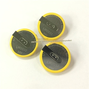 LIR2032 Wiederaufladbare 3,6V Knopfzellenbatterie mit 90-Grad-Lötfahnen als Ersatz für <span class=keywords><strong>VL2020</strong></span> BMW Schlüsselanhänger - Product Image 3