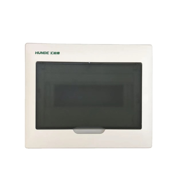 10 Way MCB Plastic Cover Metal Back Box Power Distribution Box with Circuit Breaker IP30 Rated Single Phase 220-380V
