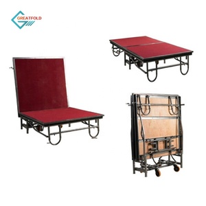 Hoạt động gấp sân khấu đám cưới Nâng sân khấu di động với bánh xe - Product Image 1