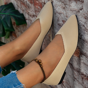 Début du printemps 2025 nouveaux mocassins <span class=keywords><strong>de</strong></span> mode fluide européens américains grande taille chaussures décontractées plates pointues pour femmes - Product Image 2