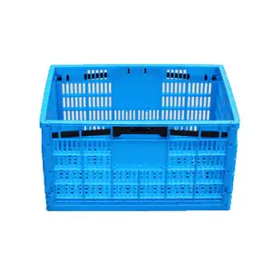 Factory 60L Large Storage Tote Box Plastic Moving Crate With Lid Dolly