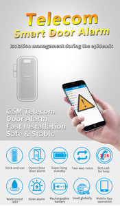 Mini cửa thông minh báo động GSM Sim thẻ từ với cảm biến rung Spy nghe thiết bị thông qua ứng dụng - Product Image 2