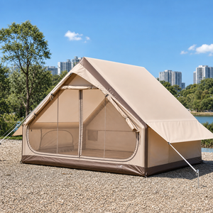 <span class=keywords><strong>Tente</strong></span> <span class=keywords><strong>gonflable</strong></span> avec sol en PVC, <span class=keywords><strong>tente</strong></span> de camping pour 3-4 personnes avec cheminée - Product Image 3