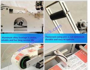 Topkwaliteit Mt-50d Semi-Automatische Ronde Fles/Pot Etiketteermachine Met Hete Stempel <span class=keywords><strong>Coder</strong></span> - Product Image 6