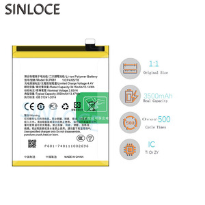 Sinloce แบตเตอรี่โทรศัพท์มือถือแบบพกพาสำหรับ OPPO F9 R17 <span class=keywords><strong>BLP681</strong></span> - Product Image 4