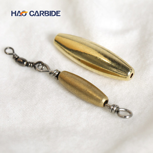 Plombs de pêche à la traîne en laiton, lest <span class=keywords><strong>torpille</strong></span> à double émerillon et double anneau, pour eau salée et eau douce, pour la pêche au saumon et au walleye - Product Image 5