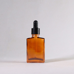 Botellas de Vidrio con Gotero de 30ml, 50ml y 100ml, Redondas y de Color Marrón, para Aceites Esenciales y Perfumes, Impresas con Serigrafía - Product Image 2