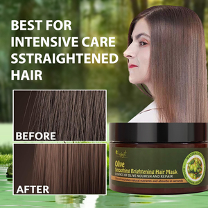 Mascarilla Capilar Reparadora e Hidratante con Aceite de Oliva 500ml, Mascarilla Capilar Herbal Natural que Mejora Eficazmente el Cabello Seco, Dejándolo Suave - Product Image 5