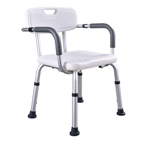 Wei Yikang Shower Chair 799B Adjustable Height With Armrests And <b>Backrest</b> For Elderly And Pregnant Women Bathroom Safety - Product Image 2