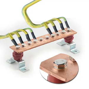 2024 Individuelles/Großhandels-Erdschutzsystem nahtlose elektrische Stromschiene-Isolatoren Kupfer-Stromschiene