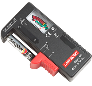 Testeur de batterie Amprobe BAT-200 pour piles AAA AA C D 1,5V et piles bouton, échelle universelle codée par couleur, certifié CE - Product Image 4