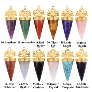 Péndulo <span class=keywords><strong>de</strong></span> Cristal Dorado con Patrón <span class=keywords><strong>de</strong></span> Loto y Piedra Natural Triturada para Adivinación, Hipnosis y Sanación del <span class=keywords><strong>Alma</strong></span>, Ideal para Fiestas - Product Image 6