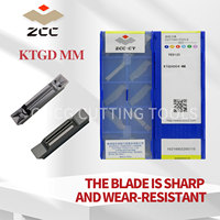 Plaquettes de tournage ZCC KTGD YB9120 KTGD5008 MM, plaquettes en carbure pour outils de tournage CNC, outils de coupe pour tour, plaquettes de rainurage en carbure