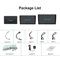 Universel 2Din 7 9 10 pouces IPS écran tactile GPS Wifi caméra arrière voiture stéréo multimédia Android 12 BT FM RDS Android autoradio