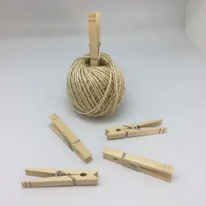 Pinces <span class=keywords><strong>à</strong></span> <span class=keywords><strong>linge</strong></span> en bambou chevilles en bois flexibles Yimin <span class=keywords><strong>marque</strong></span> forme rectangulaire pour cuisine salon utilisation polyvalente pour outils nourriture - Product Image 3