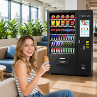 Distributeur automatique de boissons RUNYANG personnalisé pour sodas, collations et boissons, à vendre, distributeur de boissons d'extérieur